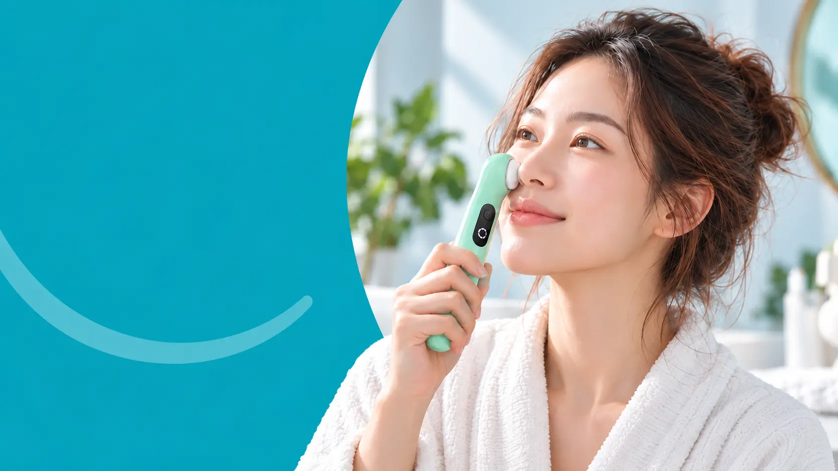 使用 AIRUIDU BR04 进行面部护理